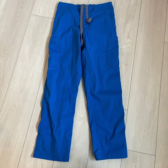 Carhartt Scrub Pants Womens S Regular Royal Blue Cargo Pocket Medical Nurse Tech - Picture 1 of 10